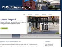 Tablet Screenshot of parcautomation.com